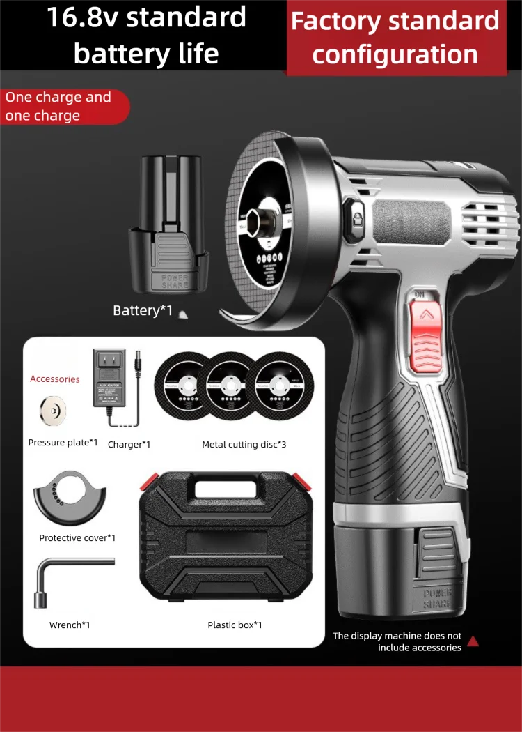 Amoladora angular de 28000RPM y 16,8 V, herramienta de molienda recargable, máquina pulidora inalámbrica, amoladora de corte de diamante, herramienta eléctrica