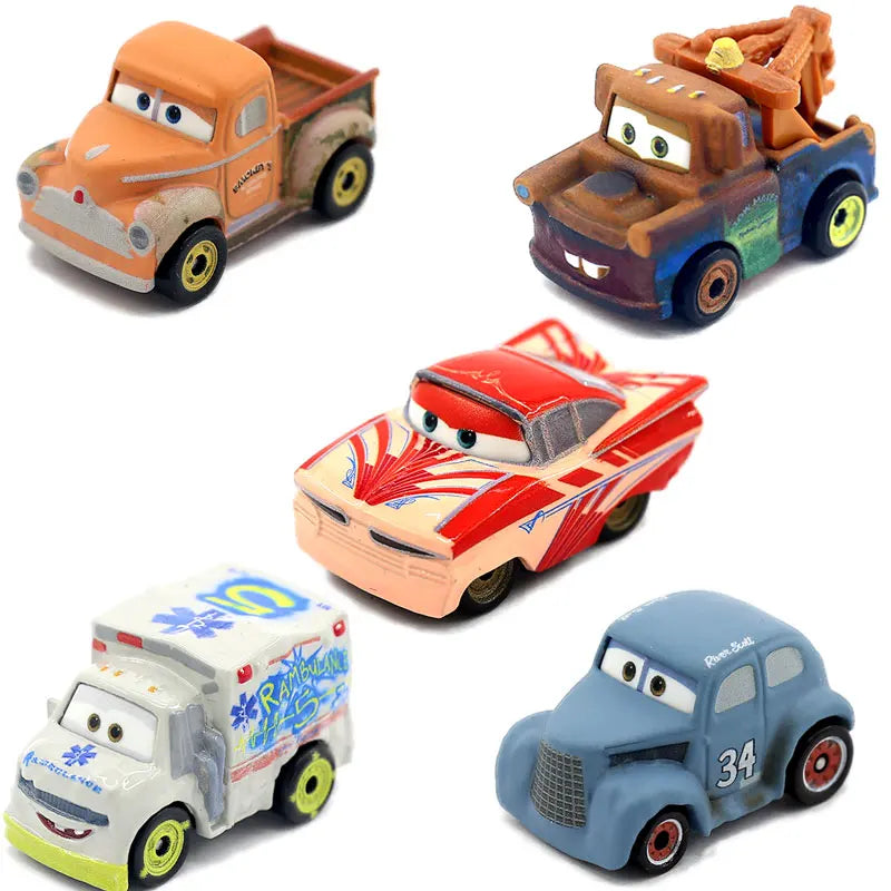 Mini coches originales de Disney Pixar, modelo de coche de juguete de Metal fundido a presión, relámpago McQueen Jackson Storm Curz, vehículos de juego, regalos para niños