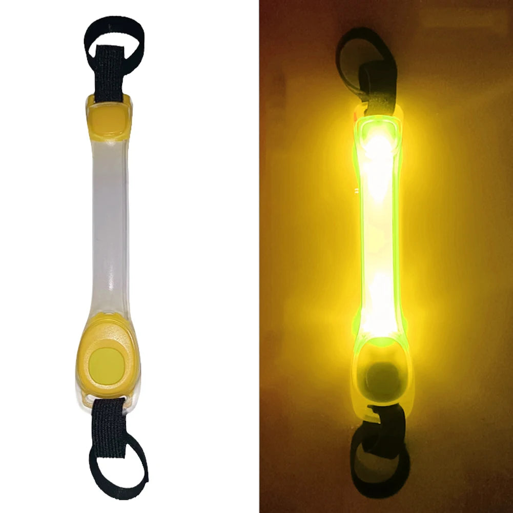 Collar brillante de seguridad antipérdida para perros, colgante multicolor para exteriores, tira de luz intermitente Led de advertencia impermeable, suministro de tracción para mascotas