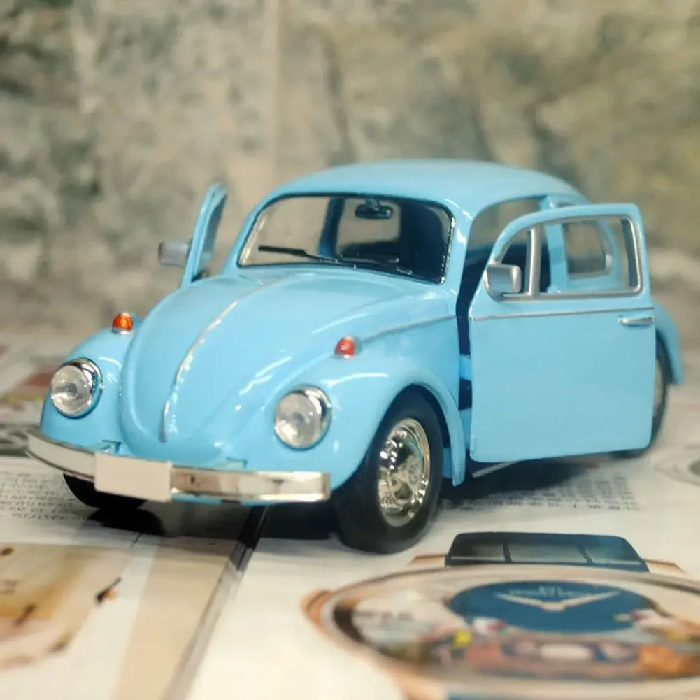 Recién llegado, escarabajo Retro Vintage fundido a presión, modelo de coche extraíble, juguete para niños, decoración de regalo, figuritas bonitas en miniatura