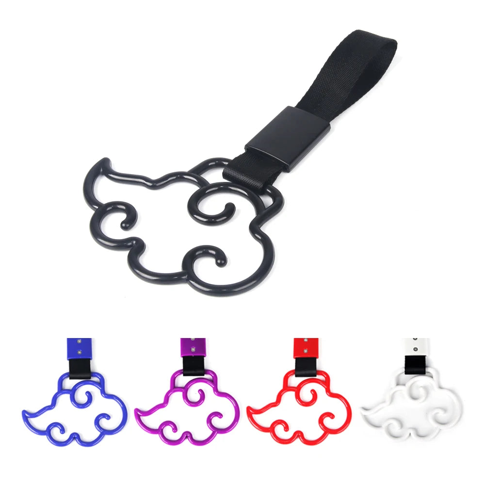 Correa de mano con mango de autobús y tren JDM, 1 Uds., anillo Tsurikawa, estilo de corazón, correa con abalorio de deriva, accesorios para automóvil, correa para coche