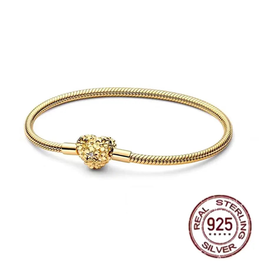 Pulsera de hueso de serpiente de Spider Man de plata de ley 100% S925, adecuada para pulsera Pandora, regalo de joyería de moda para mujer bi