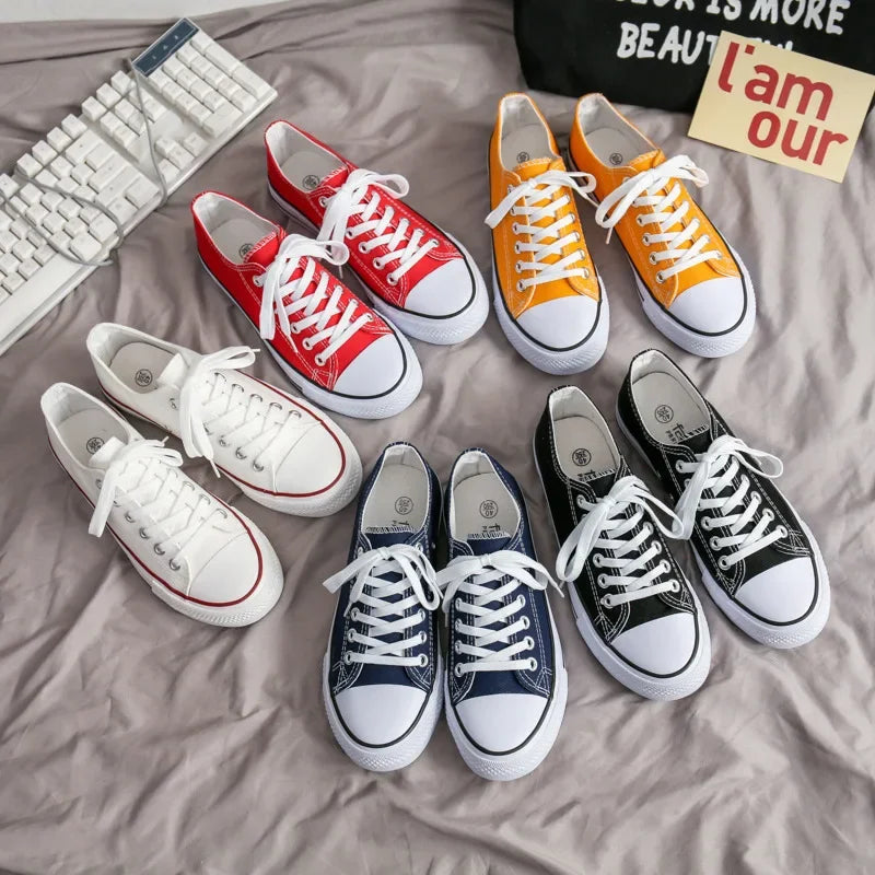Zapatos de lona bajos, gran oferta de primavera de la temporada, zapatos de trabajo transpirables a la moda para hombres, zapatos ligeros para parejas de estudiantes Sli