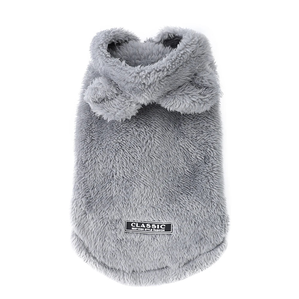 Sudadera con capucha cálida de invierno para gatos, trajes bonitos y acogedores para mascotas, ropa para mascotas con Orejas de conejo para perros pequeños y medianos, abrigo suave Sphynx para cachorros y gatitos