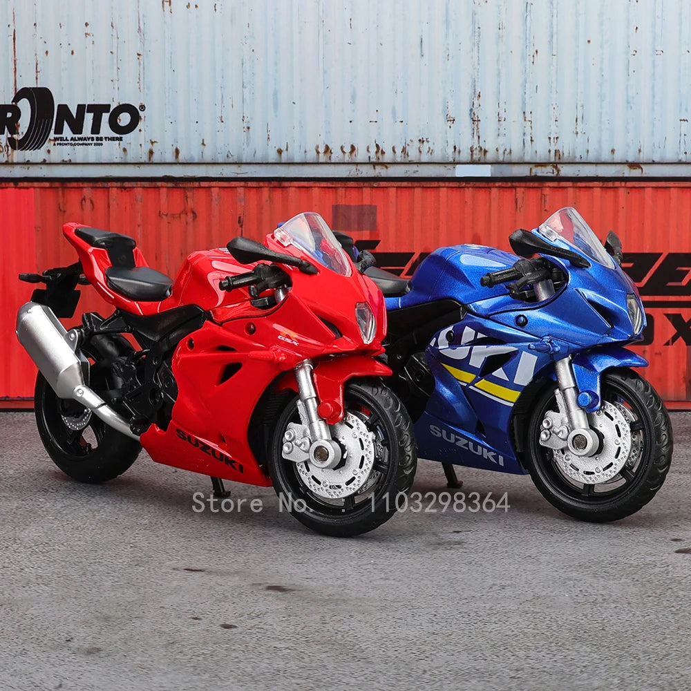 MSZ 1:18 Suzuki GSX-R1000 YAMAHA YZF-R1 motocicleta clásica modelo estático aleación fundición a presión coche juguete regalos