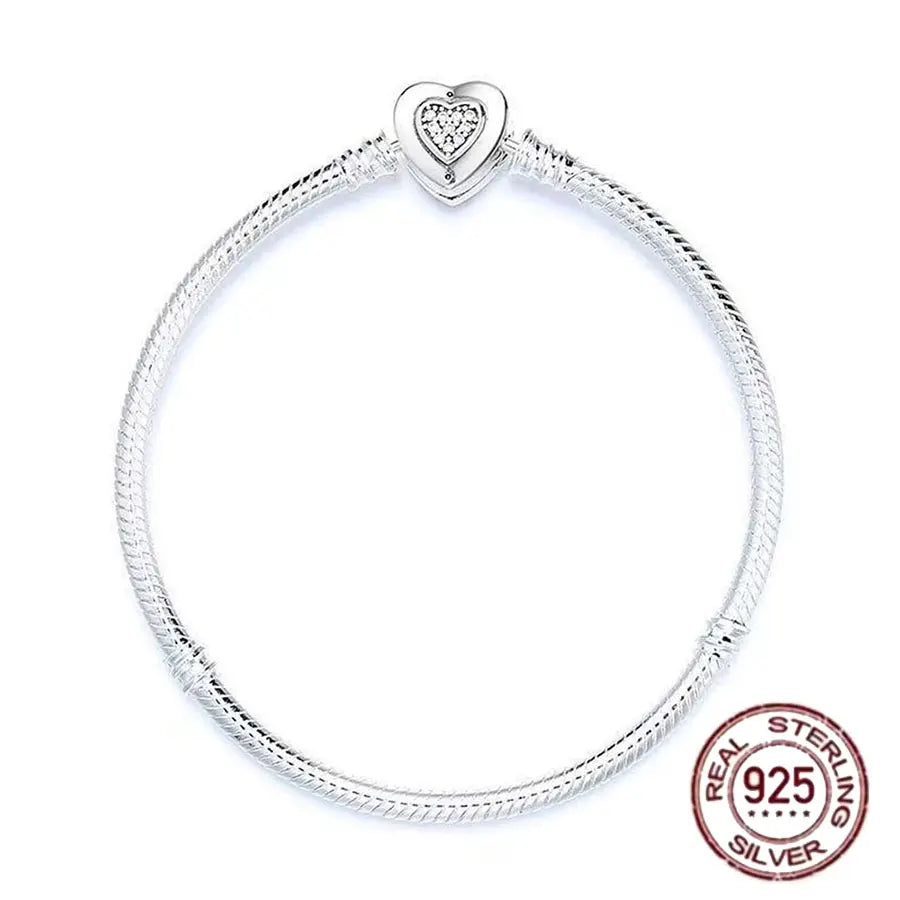 Pulsera de hueso de serpiente de Spider Man de plata de ley 100% S925, adecuada para pulsera Pandora, regalo de joyería de moda para mujer bi