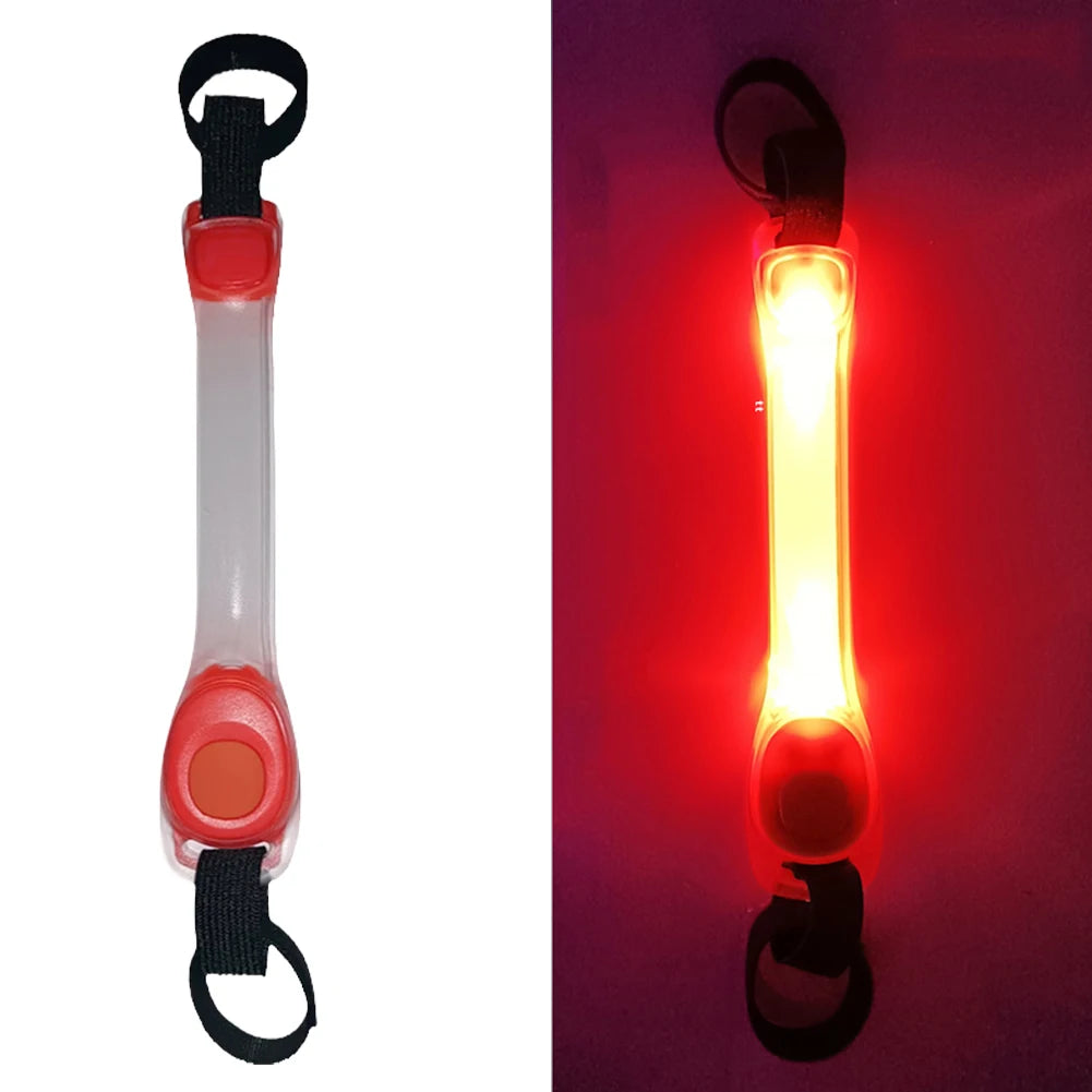 Collar brillante de seguridad antipérdida para perros, colgante multicolor para exteriores, tira de luz intermitente Led de advertencia impermeable, suministro de tracción para mascotas