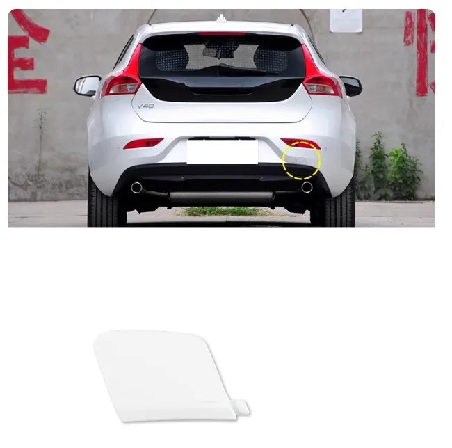 Cubierta de gancho de remolque para parachoques delantero o trasero, tapa de ojo de transporte para remolque Volvo V40 2013 2014 2015 2016 - 2019
