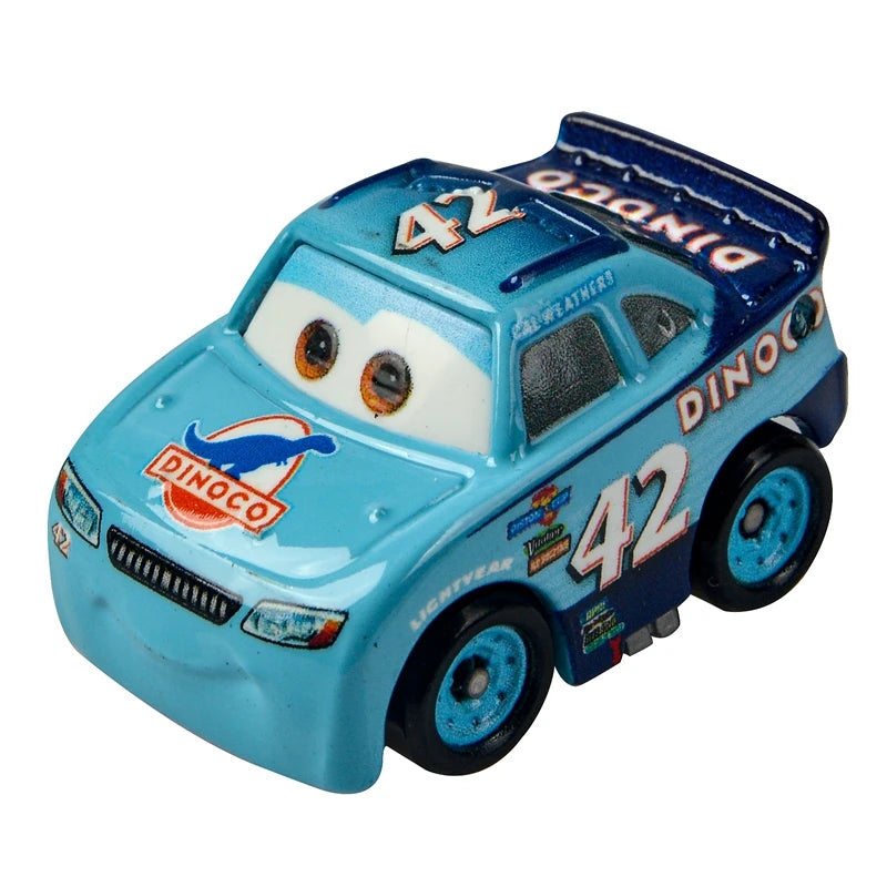 Mini coches originales de Disney Pixar, modelo de coche de juguete de Metal fundido a presión, relámpago McQueen Jackson Storm Curz, vehículos de juego, regalos para niños