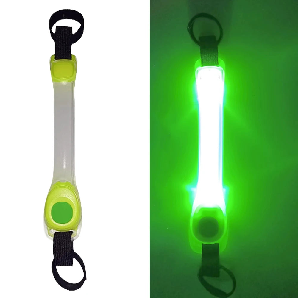Collar brillante de seguridad antipérdida para perros, colgante multicolor para exteriores, tira de luz intermitente Led de advertencia impermeable, suministro de tracción para mascotas