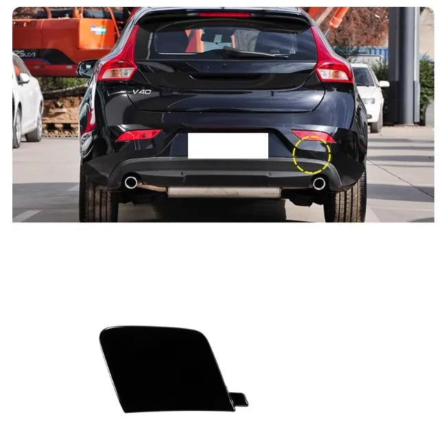 Cubierta de gancho de remolque para parachoques delantero o trasero, tapa de ojo de transporte para remolque Volvo V40 2013 2014 2015 2016 - 2019