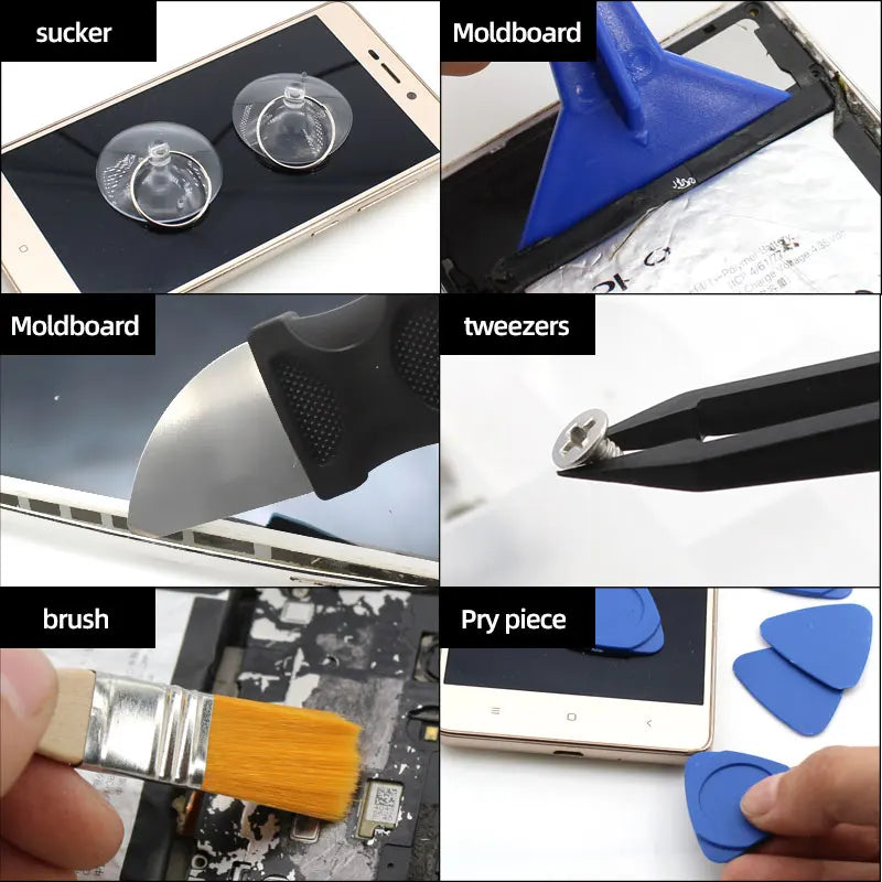 Juego de destornilladores de precisión para teléfonos móviles, portátiles, tabletas y ordenadores, adecuados para mantenimiento y desmontaje de pequeños