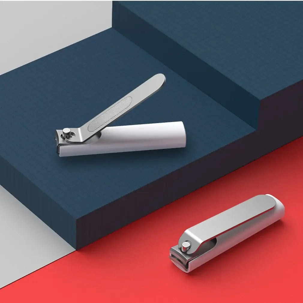 Cortauñas de acero inoxidable Xiaomi Mijia con cubierta antisalpicaduras, cortaúñas para el cuidado de pedicura, lima profesional