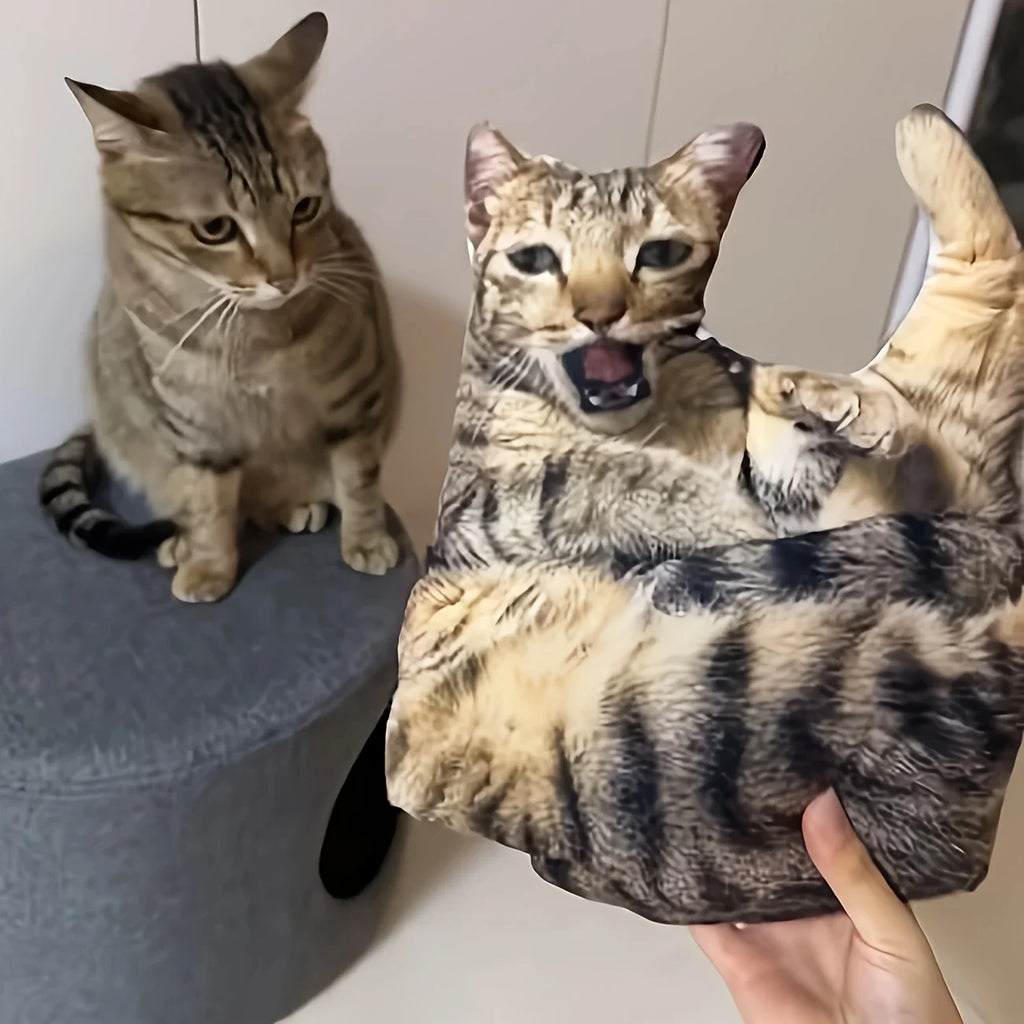 Una almohada para mascotas personalizable, juguete de peluche con retrato 3D personalizado para gatos y perros, mini juguete de almohada para animales