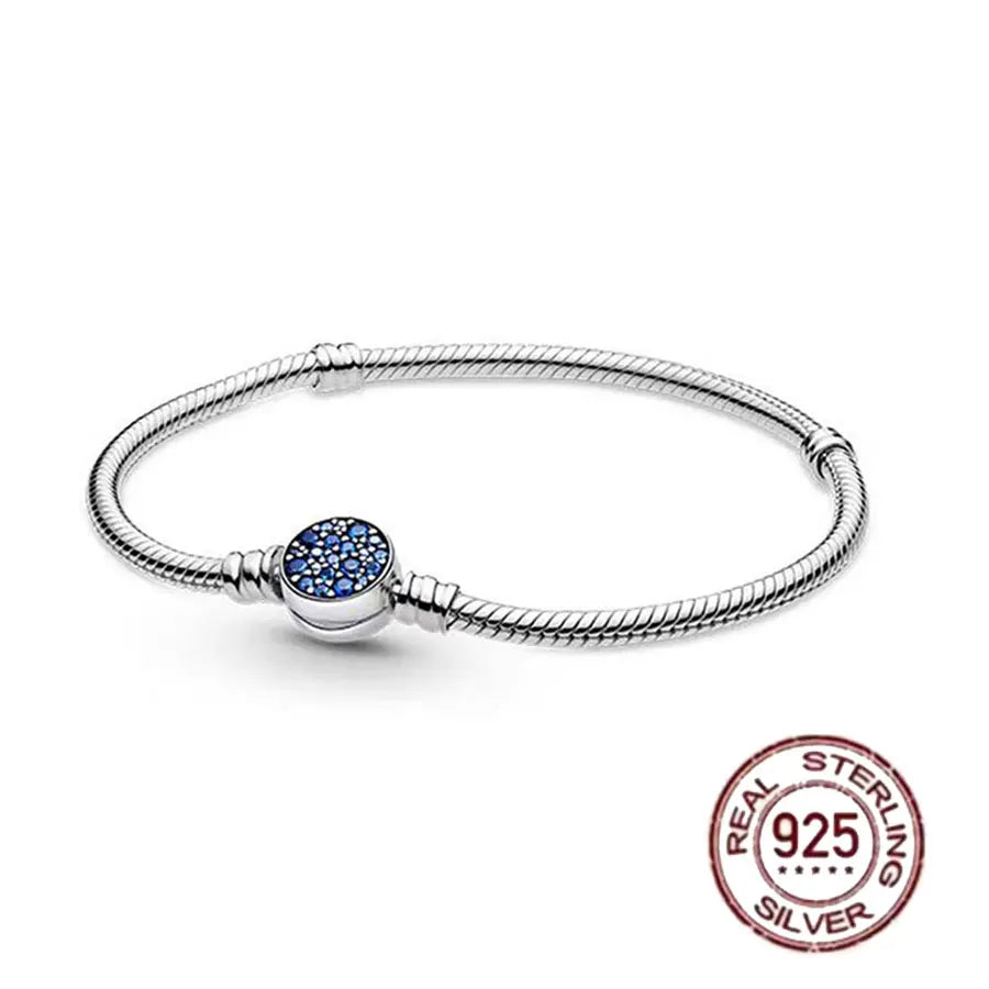 Pulsera de hueso de serpiente de Spider Man de plata de ley 100% S925, adecuada para pulsera Pandora, regalo de joyería de moda para mujer bi