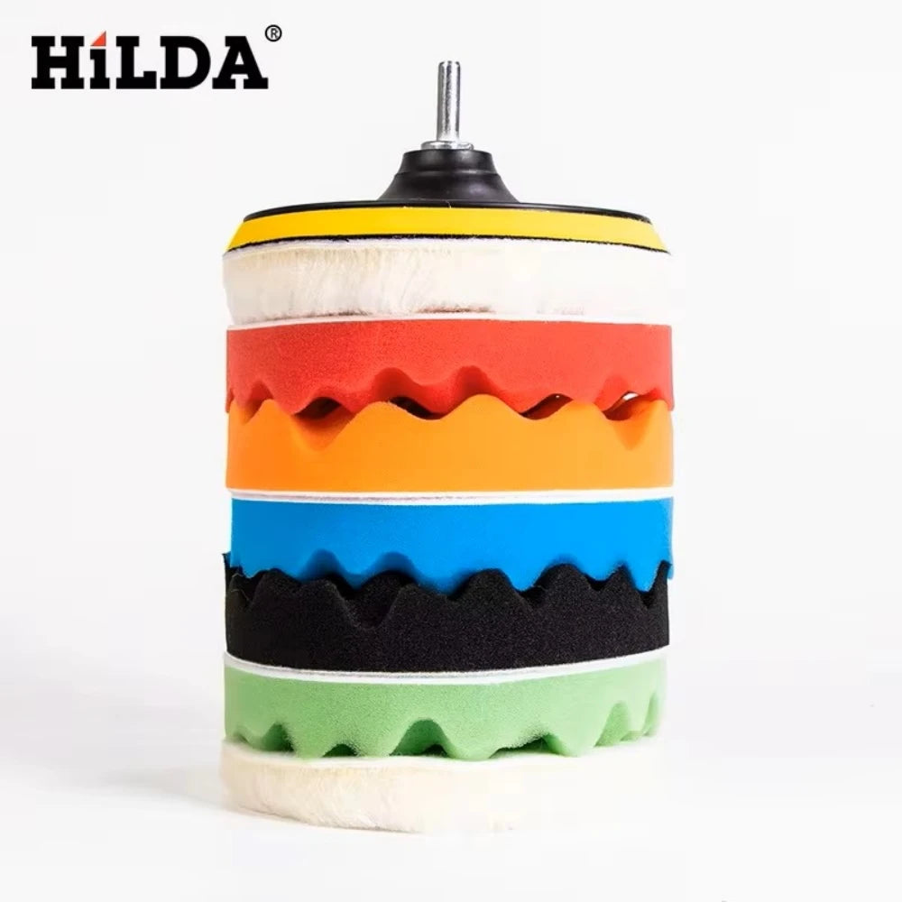 HILDA-pulidor eléctrico para coche, máquina de encerado de belleza para coche, herramientas de lijado de velocidad ajustable, pulido automotriz, reparación de arañazos
