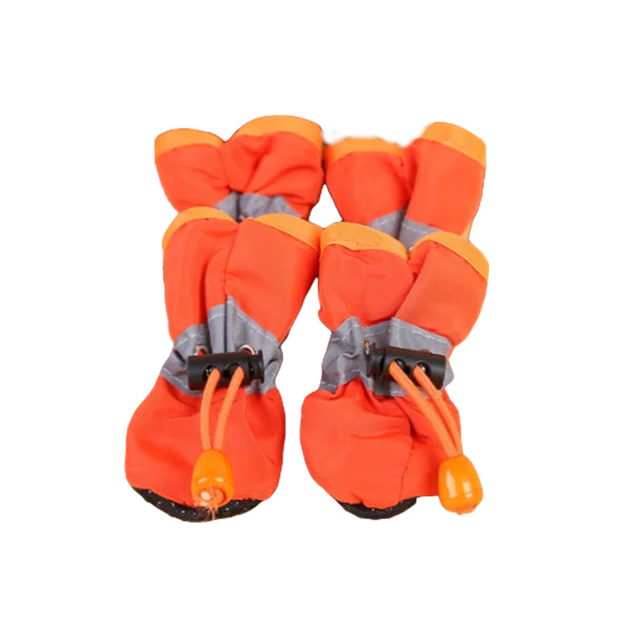 Zapatos Impermeables para Perros, Antideslizantes, para Lluvia, Juego de 4 Piezas, Pantuflas Cálidas para Gatos, Mantienen la...
