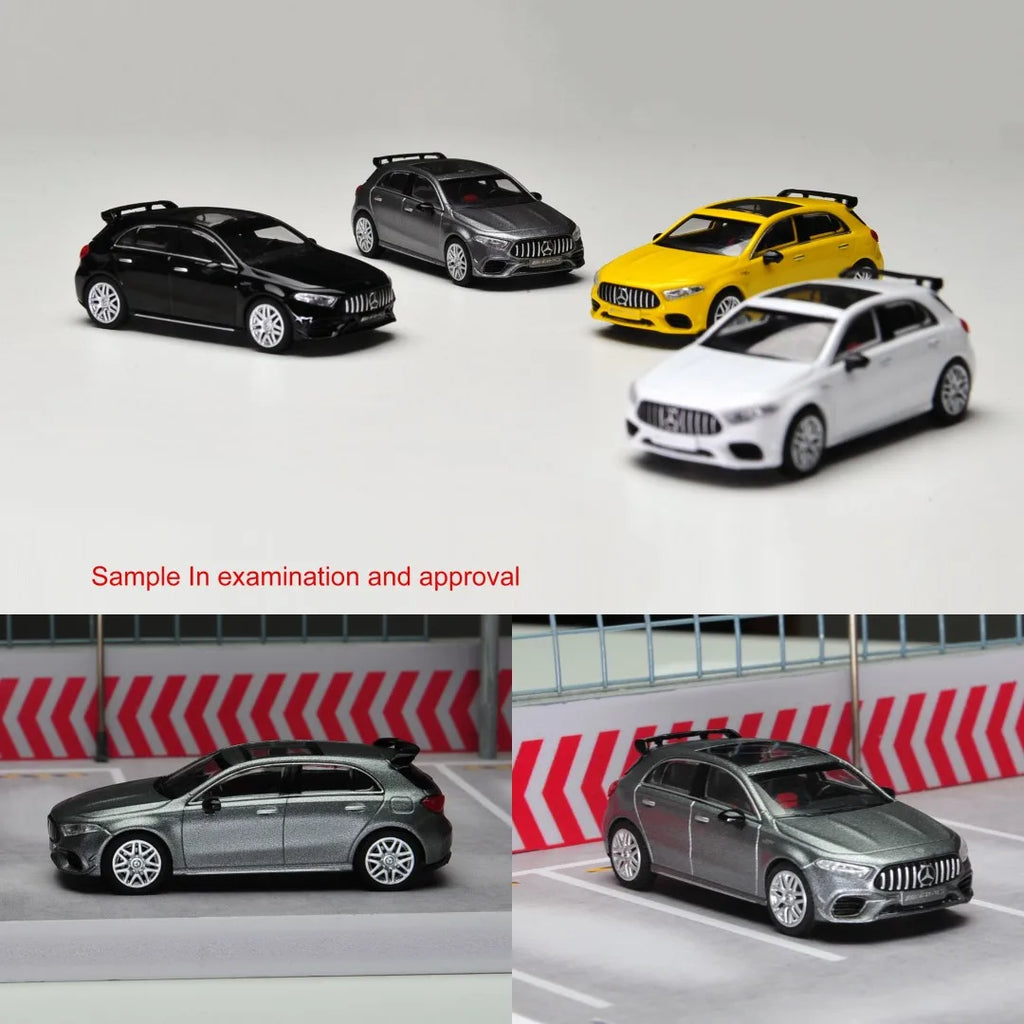 Kilo Works 1:64 Clase A 4ta generación W177 A45 S Modelo de coche de aleación de cuatro puertas
