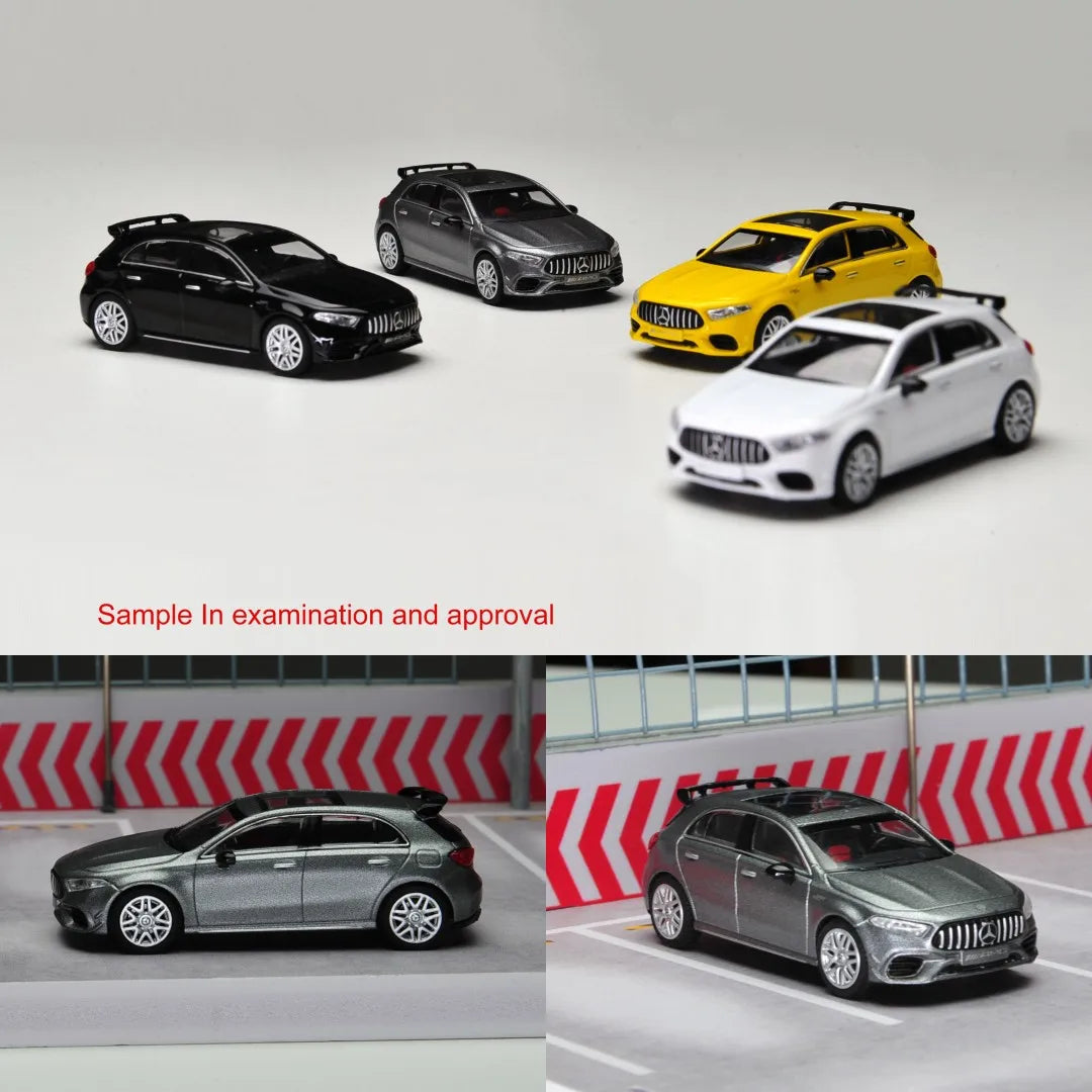 Kilo Works 1:64 Clase A 4ta generación W177 A45 S Modelo de coche de aleación de cuatro puertas