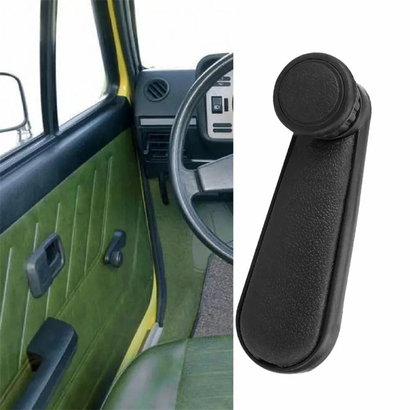 Manija enrolladora de ventana, manivela ligera, repuesto de mango antiarañazos para VW/Golf MK1, accesorios interiores de coche, 1 ud.