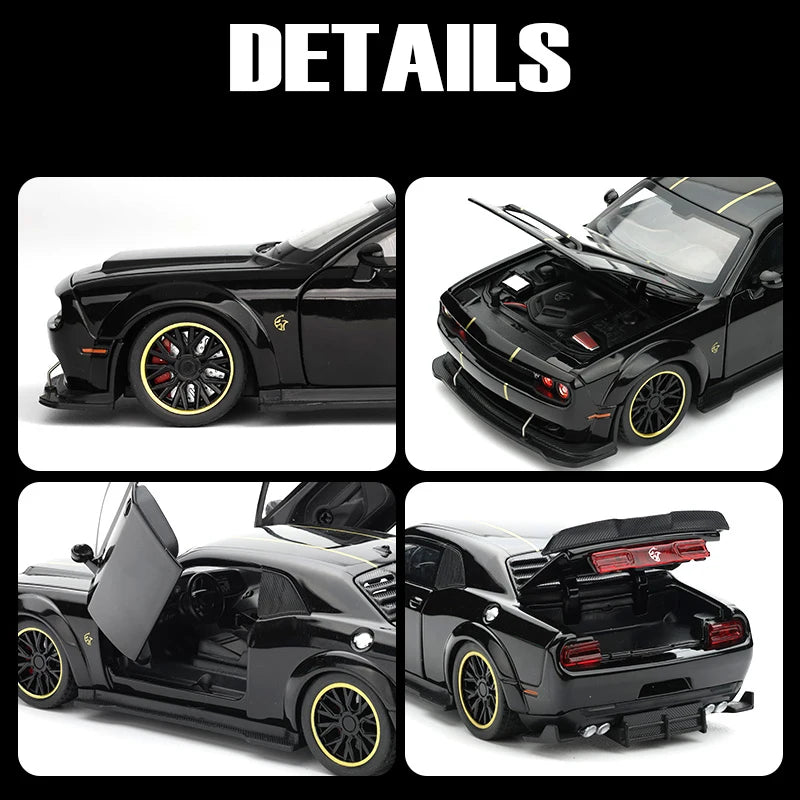 1:32 Dodge Challenger SRT Hellcat Redeye V8 de aleación de Metal a Diecast modelo de coche deportivo de Músculo americano colección de decoraciones de Hobby