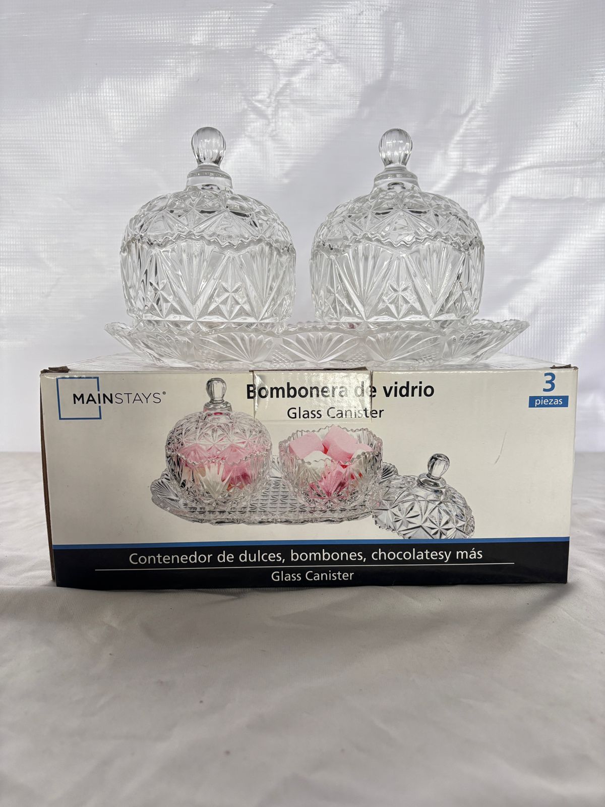 Bombonera de vidrio