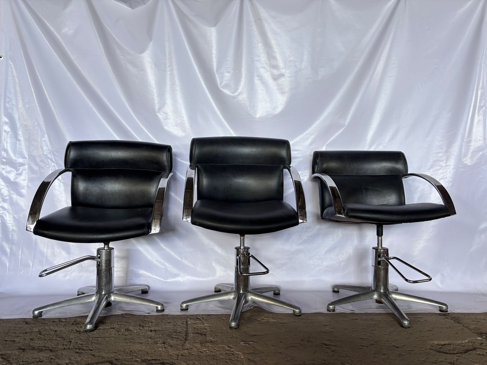 Sillas de pistón para salón/barbería – estilo clásico y resistente