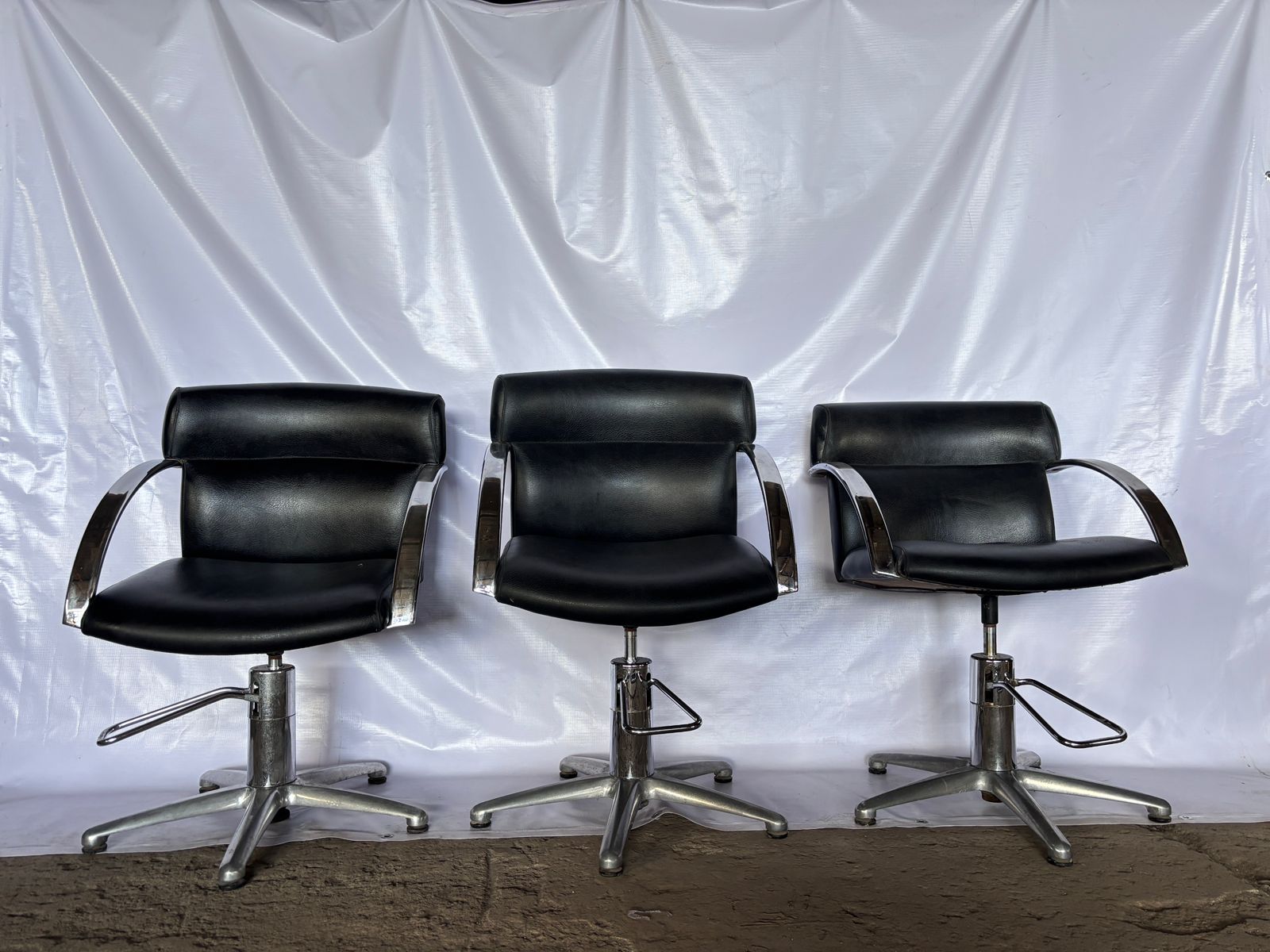 Sillas de pistón para salón/barbería – estilo clásico y resistente